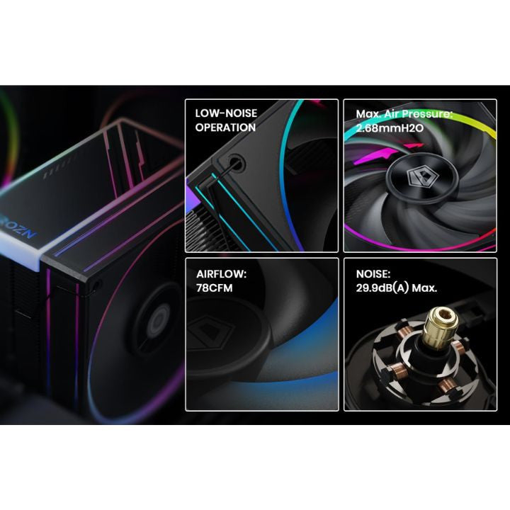 FAN CPU PC COOLER 1FAN H4 ARGB FAN CPU PC COOLER 1FAN H4 ARGB